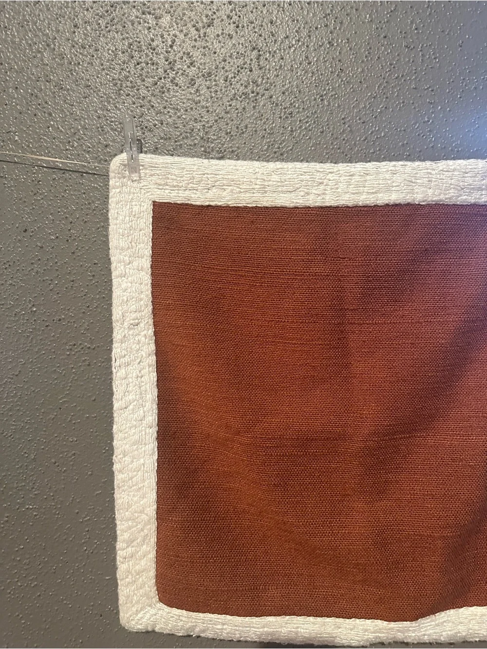 West Elm Essex Rust-Colored Throw Pillow Cover